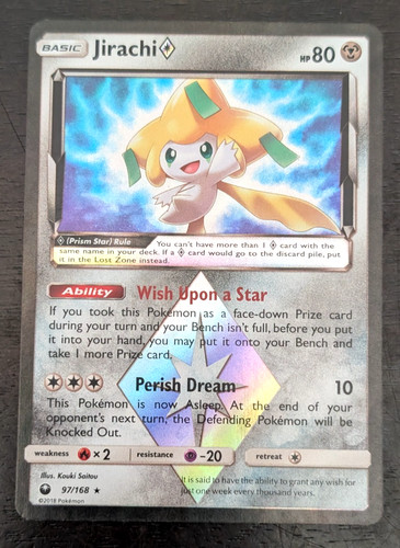 Pokemon jirachi prism star - pokemon,