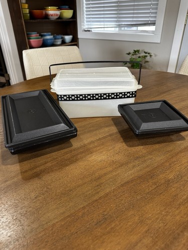 Tupperware black clear - tupperware, black&clear