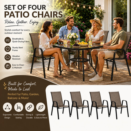 Outunny set sedie pranzo - set, da