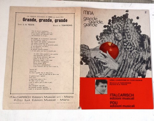 Spartito musicale mina grande - spartito,