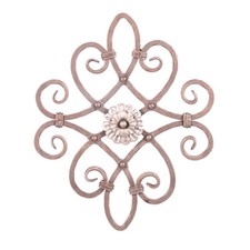 Rosone in ferro battuto decoro per cancello ringhiera 12x12 art. 03.034.23