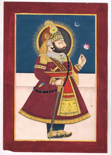 Miniatura ritratto maharana - miniatura,