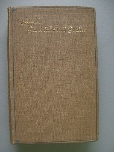 Gespräche mit goethe den - goethe,