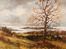Hans Gehring ~ Chiemsee ~ Weilheim quadro olio autunno dipinto Otto Hellmeier studente