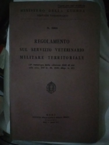 Regolamento sul servizio - sul,