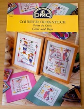 DMC Punto Croce Motivo Libretto Ragazze E Ragazzi