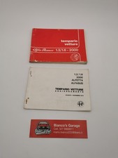 Libretto Tempario Vetture Alfa