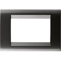 Placca 4 Posti Ardesia Metallizz.Playbus ( GEWISS cod. GW32004 )