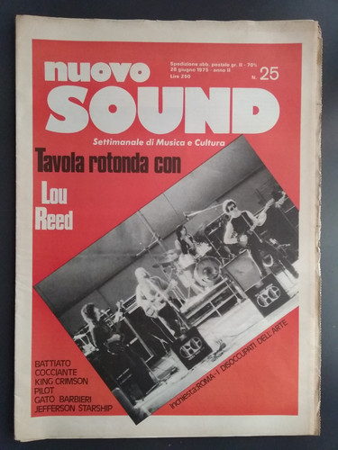 Nuovo sound 1975 lou reed - sound,