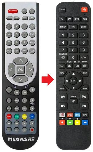 Telecomando adatto per megasat - adatto,
