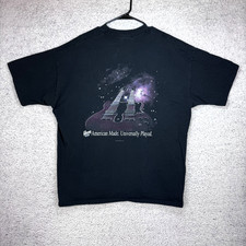 Maglietta Vintage 2000 Gibson USA EDS 1275 Doppio Collo Chitarra "American Made" Taglia XL