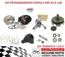 KIT MODIFICA 130 VESPA 50 HP FL2 CILINDRO DR D.57 + ALBERO CR + CAMPANA + CUFFIA