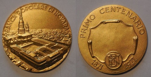 Medaglia centenario banca - centenario,