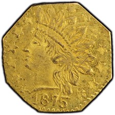 1875 California oro frazionato