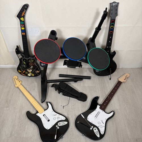 Guitar hero rockband bundle - guitar,