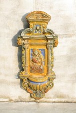 Acquasantiera terracotta