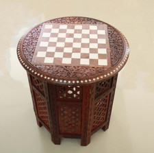 Tavolino scacchiera vintage