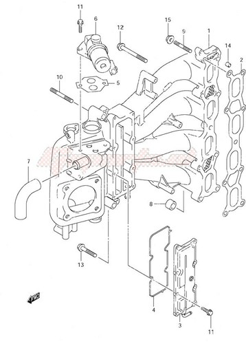 Suzuki 13145 90j00 guarnizione - suzuki,