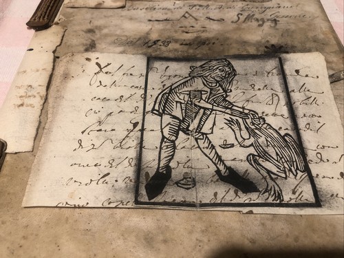 Antica lettera manoscritto - antica,