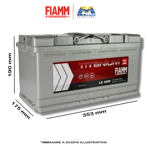 Fiamm batteria titanium - titanium, 12v