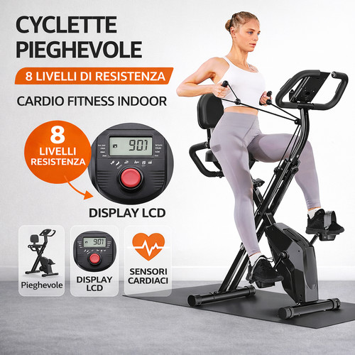 Cyclette pieghevole bici - cyclette,