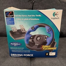 LOGITECH Driving Force Feedback GT VOLANTE SONY PLAYSTATION 2 PS2 NUOVO