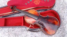 Grazioso violino antico del 1877 con valigetta e foglio