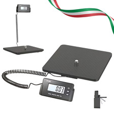 Bilancia Pesapacchi Digitale 200 Kg Industriale per Pacchi Spedizioni Lavoro LCD