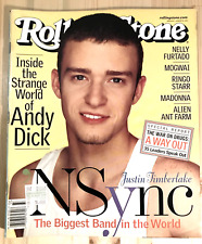 Rolling Stone Magazine NSync Justin Timberlake cover issue #875 / Aug 2001 #