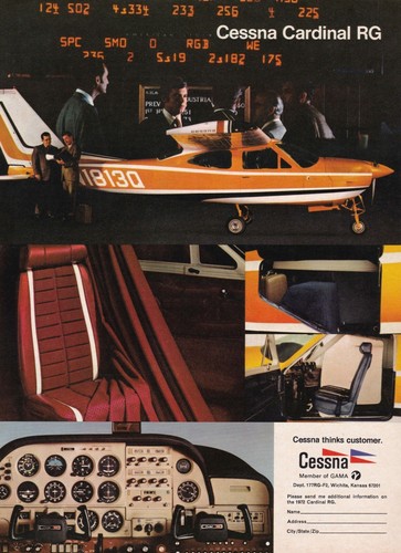 Pubblicità aeronautica cessna - pubblicità,