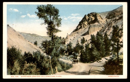 Cartolina gardiner canyon - canyon,