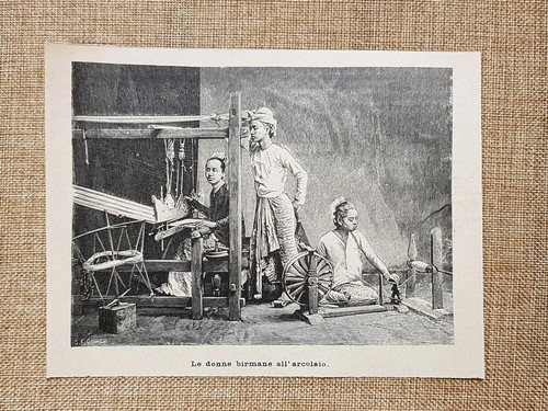 Birmania nel 1897 donne - birmania,