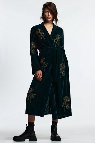 Cappotto casual zara - cappotto, verde