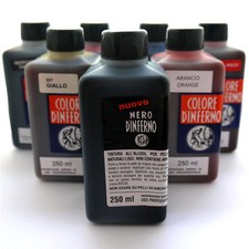 TINTURA PER PELLI LISCE NERO D'INFERNO ML.250 TINTURA PER SCARPE VARI COLORI