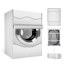 Copertura Lavatrice,Coprilavatrice da Esterno,Argento Esterni Impermeabile Anti-