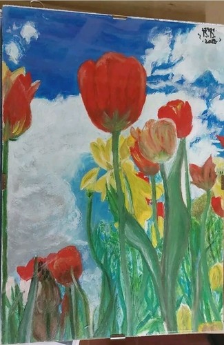 Quadro dipinto olio natura - quadro,