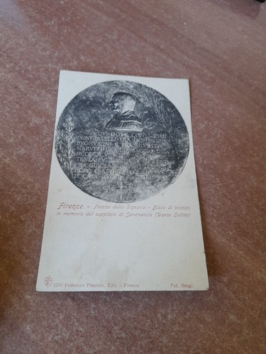 Cartolina firenze p zza - cartolina, p.zza