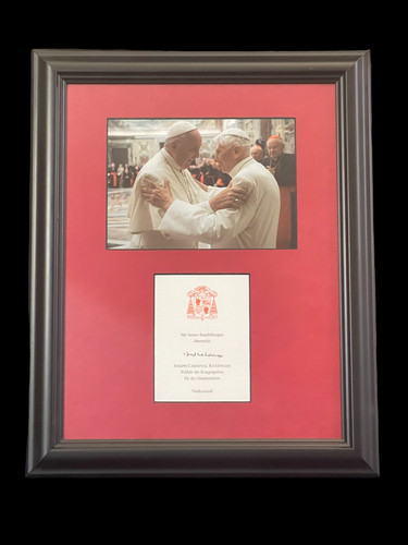 Foto autografa firmata papa - foto,