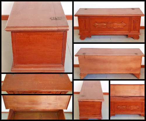 Panca legno vano - legno, c/vano