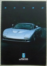 DE TOMASO Guara depliant vendita auto c2001 testo italiano e inglese
