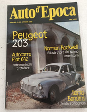 Auto d'epoca 10 1998 - Peugeot 203 - Autocarro Fiat 642 - Rockwell Norman
