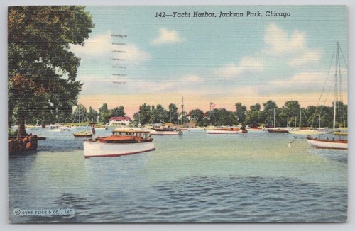 Cartolina epoca 1954 chicago - 1954,