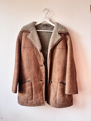 Cappotto vintage vera - in, pelle