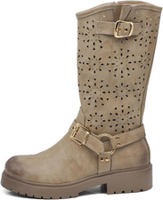 Fashion Scarpe Da Donna Stivali Primaverili Estivi Traforati Alla Caviglia Biker