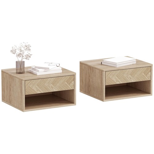 Homcom set comodini - set, 2