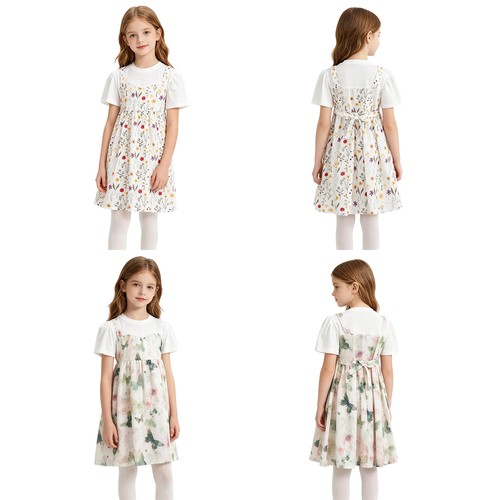Abito patchwork bambina - , picnic