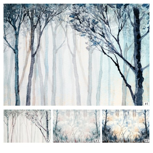 Carta parati foresta - carta,