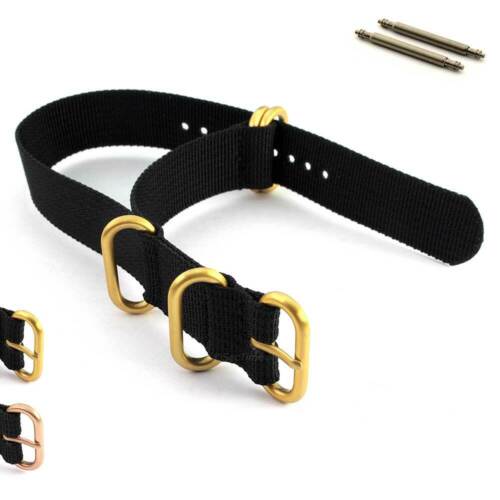 Cinturino orologio nero nylon - orologio,