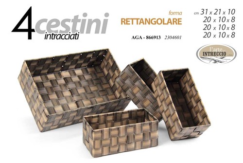 Cestino rettangolare - 4,