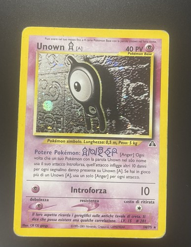 Unown holo neo destiny - a,